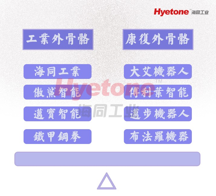 企业外骨骼对比