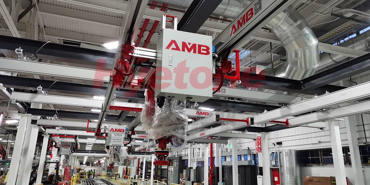 Overhead material transfer  aluminum alloy rail system solution