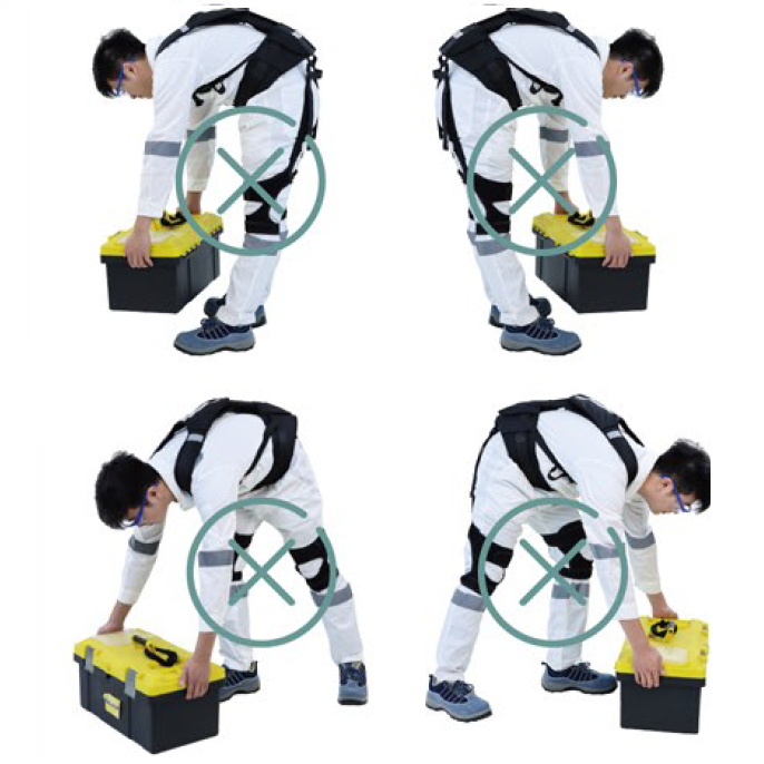 EXO弹性腰外骨骼，腰部助力穿戴式护具，用于弯腰工作人群，在频繁弯腰或弯着腰工作时，为腰部提升10kgf的提升力
